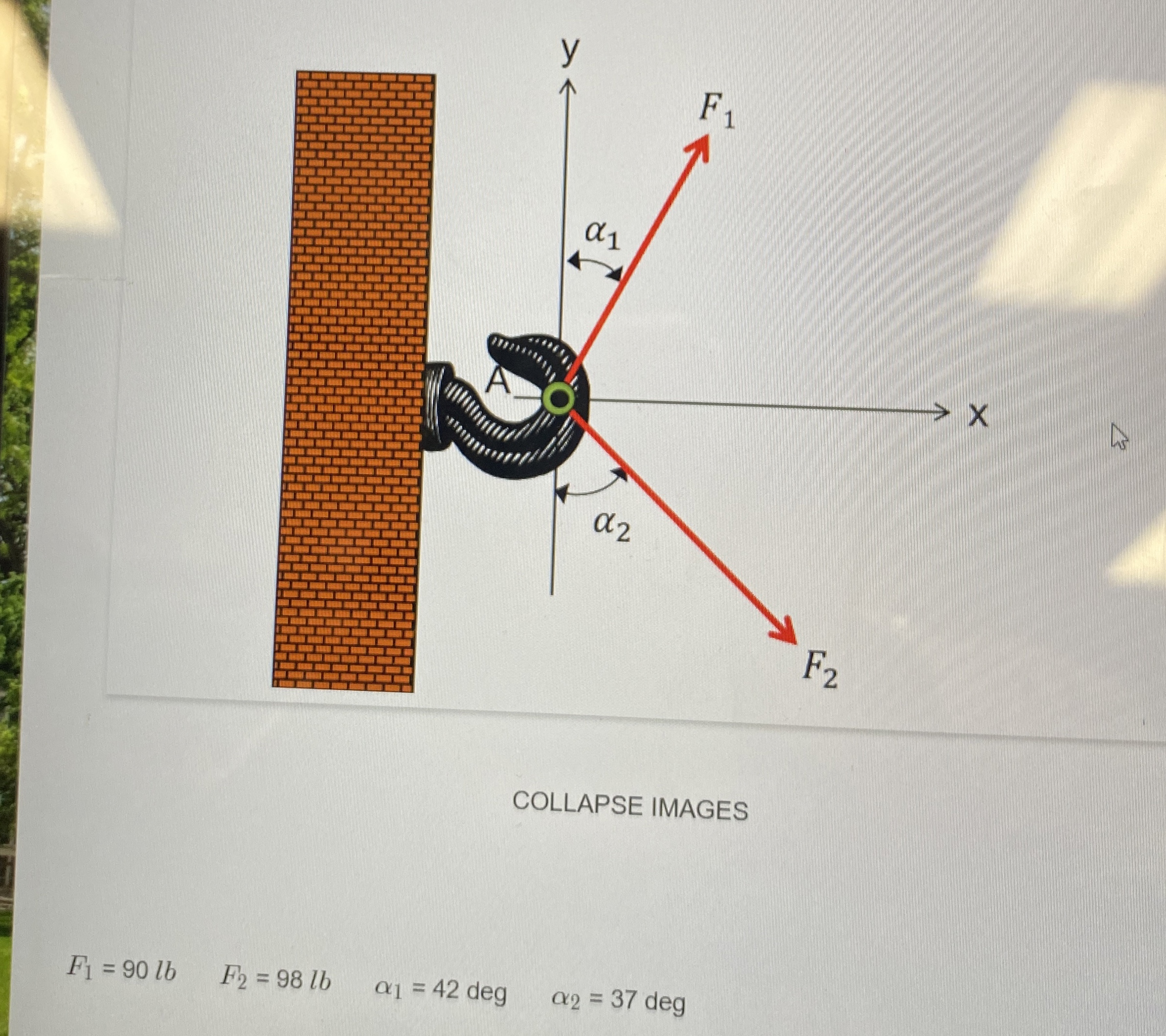 COLLAPSE IMAGES F 1 = 9 0 l b , F 2 = 9 8 l b , 1