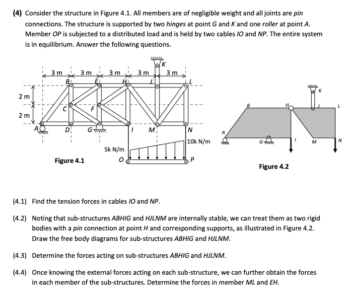 ( 4 ) Consider the structure in Figure 4 . 1 .