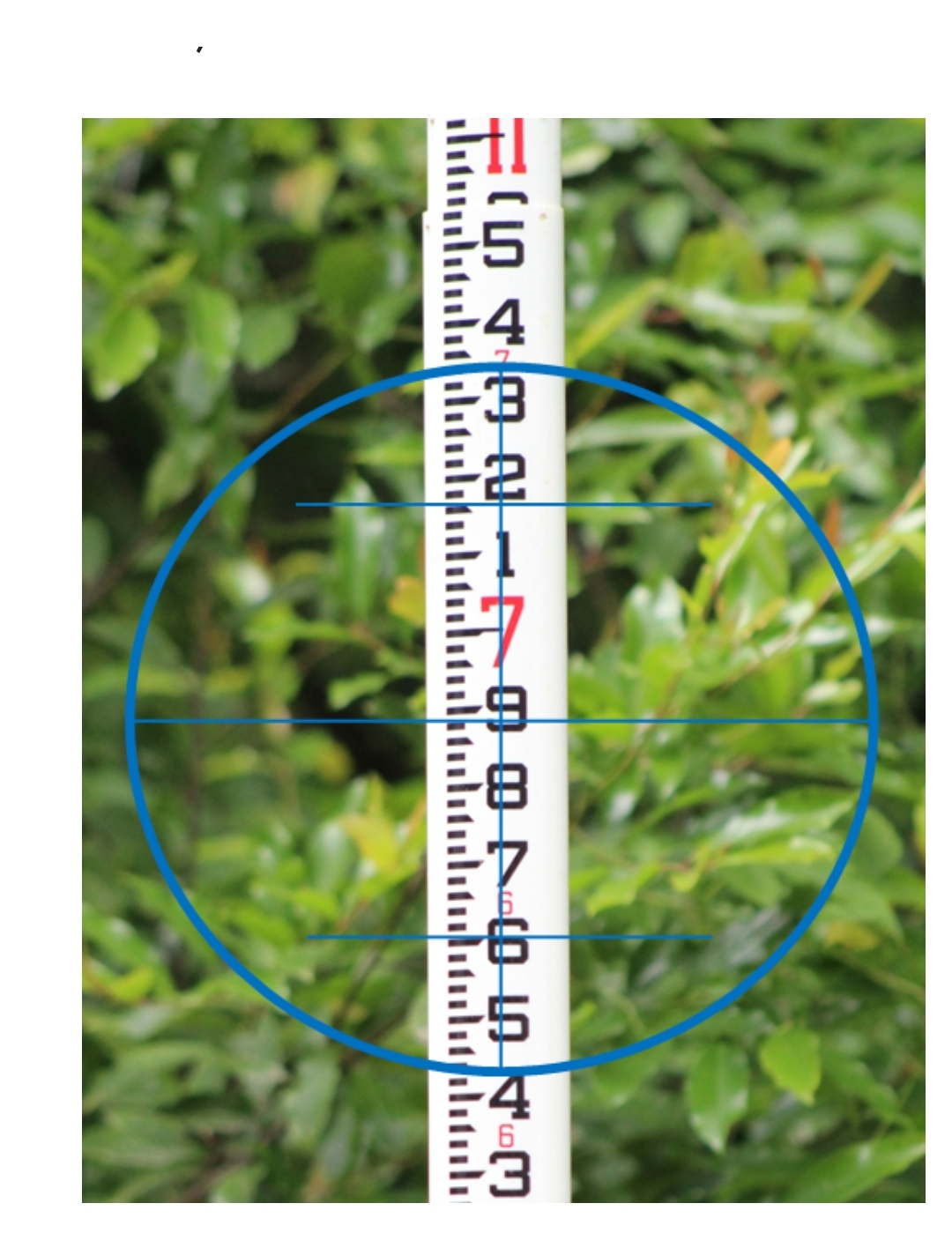 What is the middle hair ( MH ) rod reading?