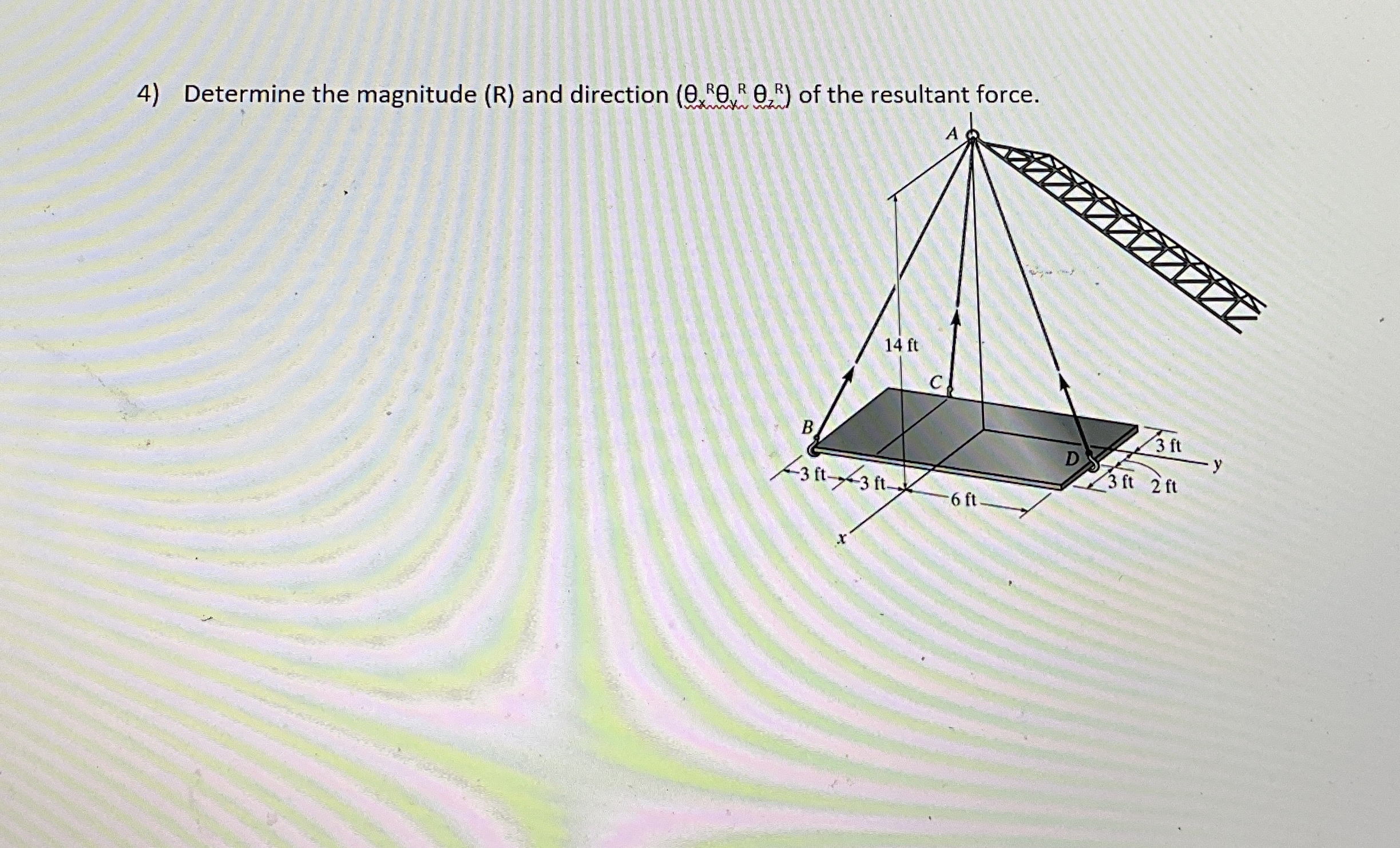 Determine the magnitude ( R ) and direction ( \