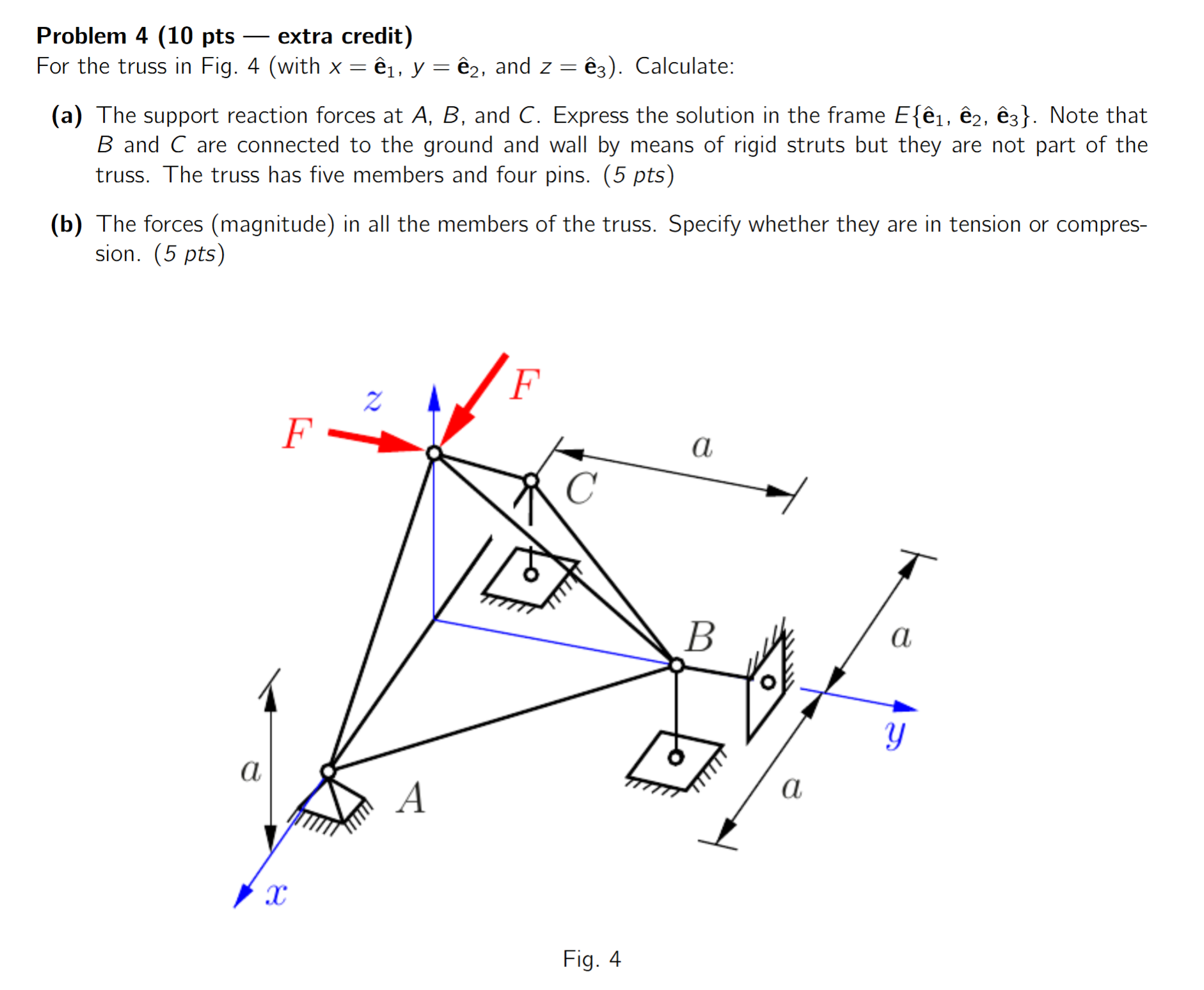 Problem 4 ( 1 0 pts - extra credit ) For the