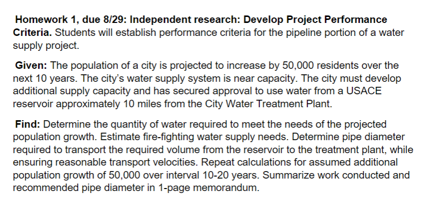 Homework 1 , due 8 / 2 9 : Independent research: