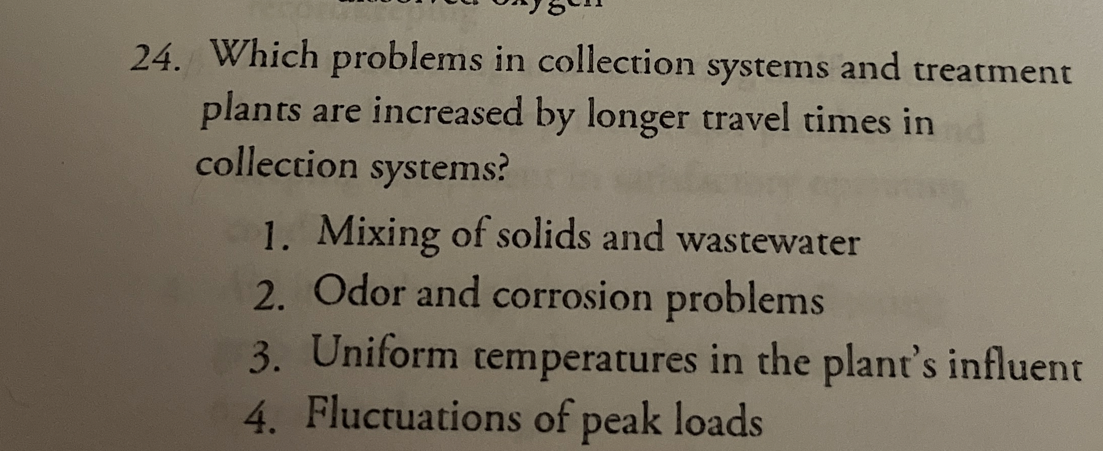 Which problems in collection systems and