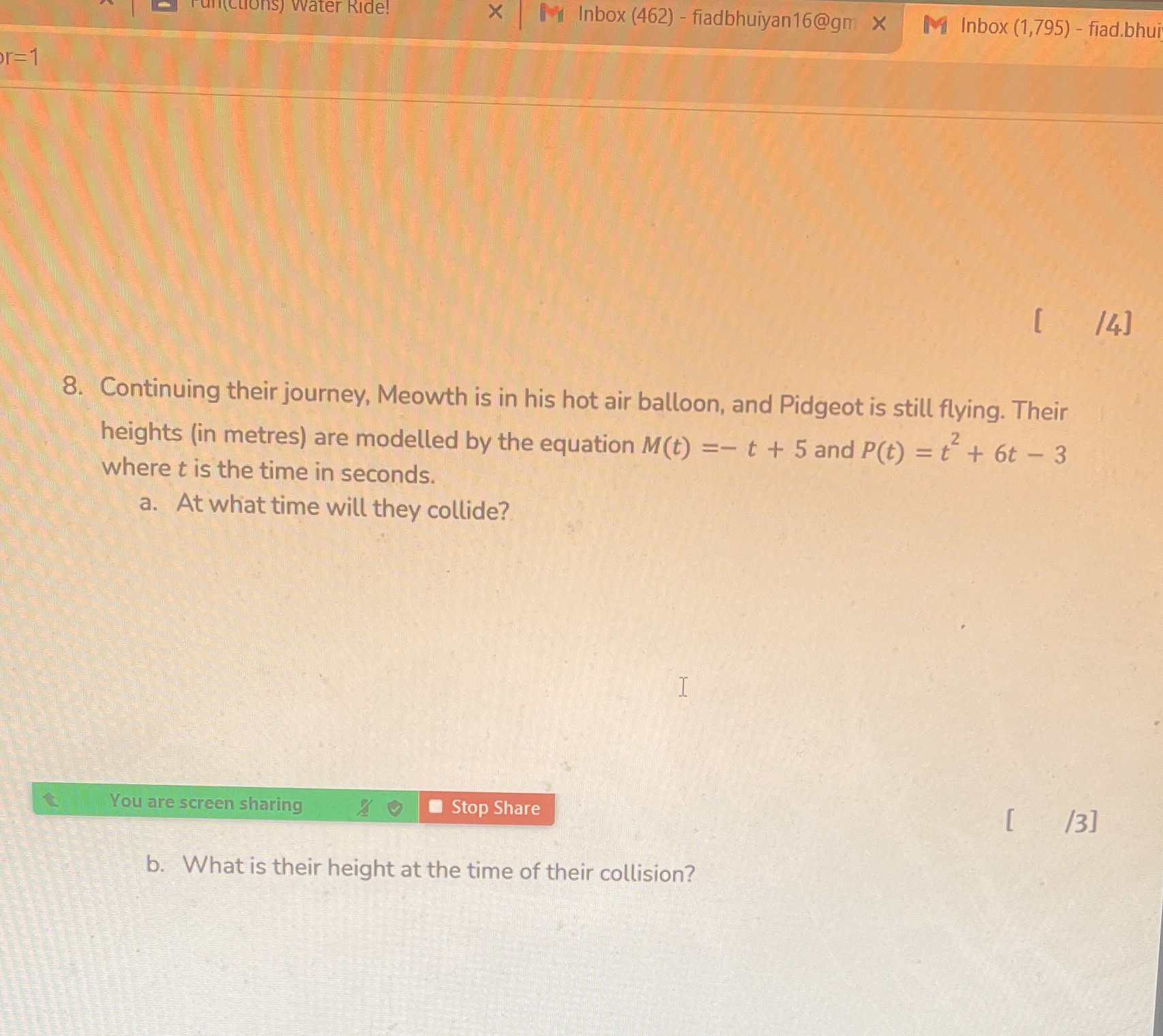 (ctions) Water Ride! X Inbox (462) - fiadbhuiyan