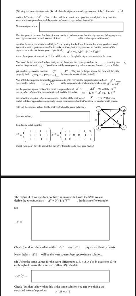 can you please show all steps (5) Using the same