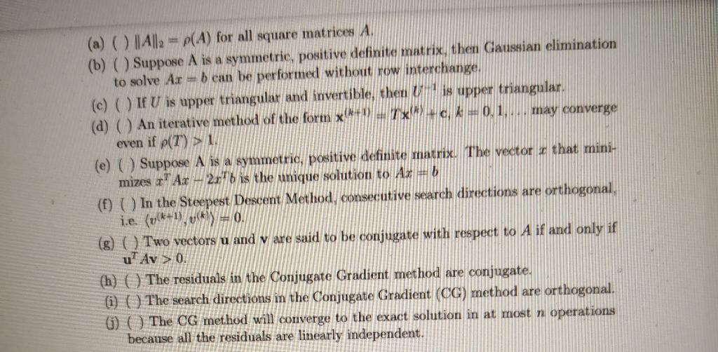 (a) ( ) IAlla = p(A) for all square matrices A.