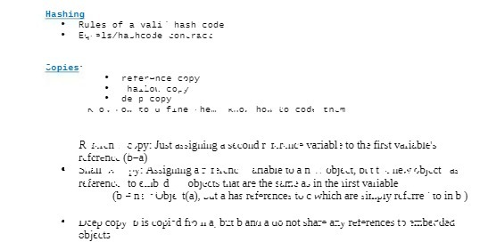 Hashing Rules of a vali hash code Ey.