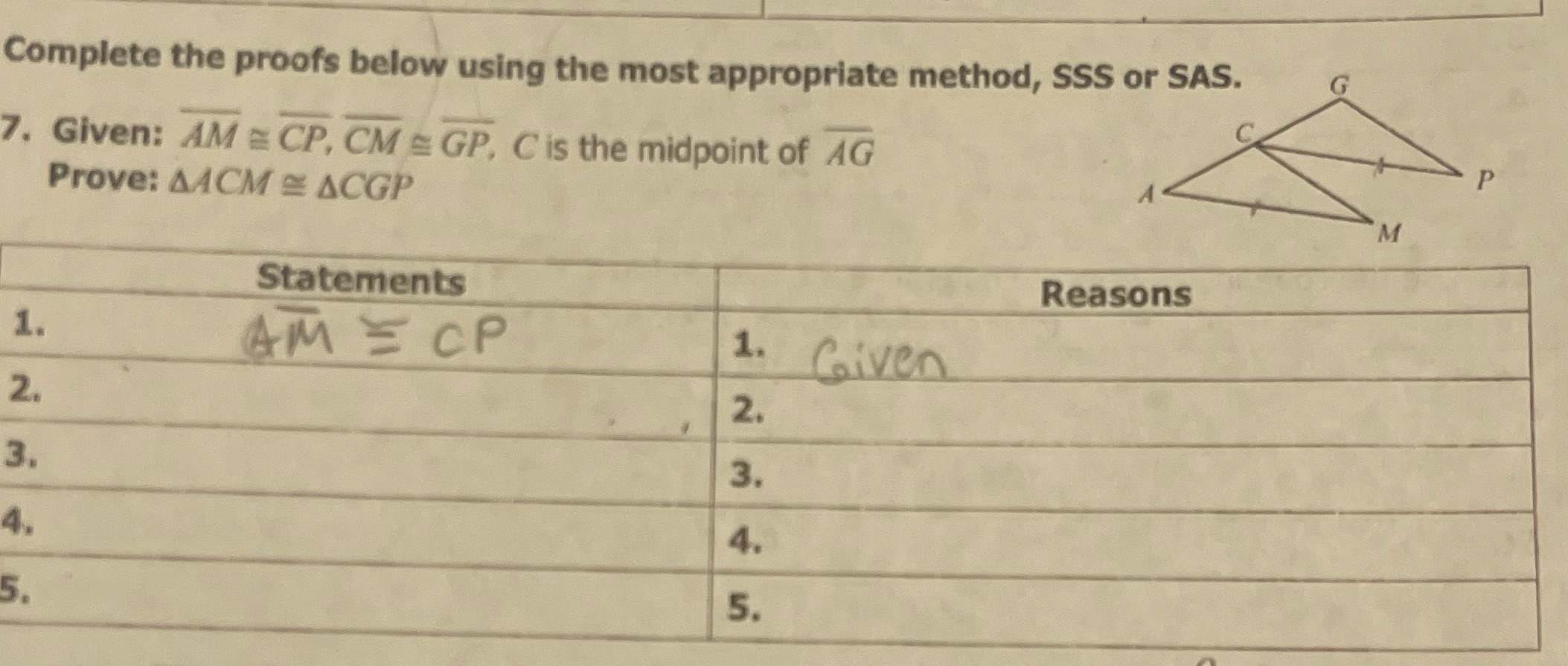 How do you solve this Complete the proofs below