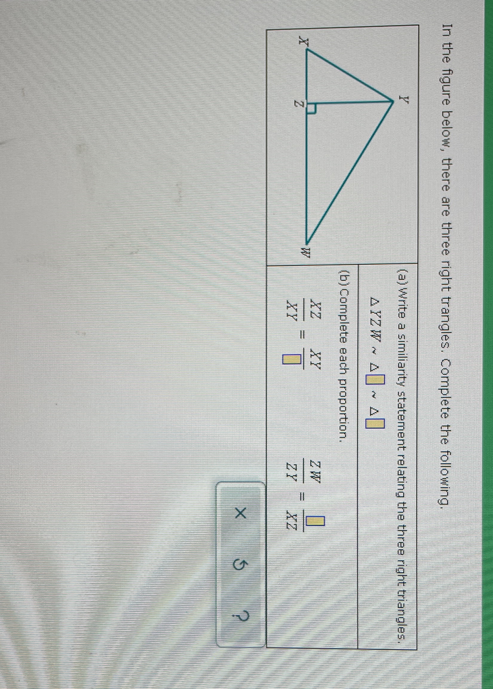 In the figure below, there are three right