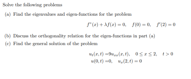 please see the attached Solve the following