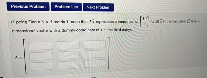 Need help.... Previous Problem Problem List Next