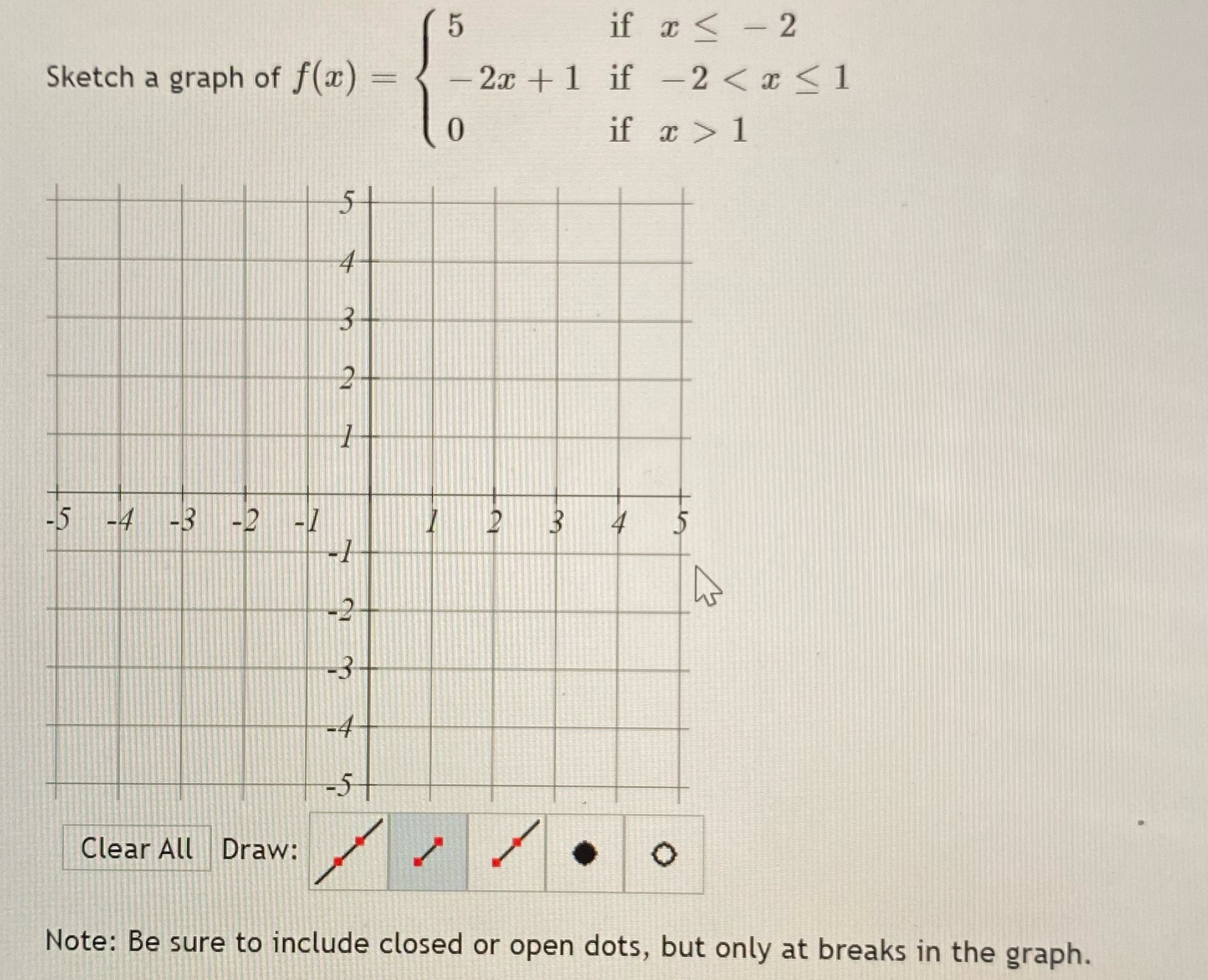 Answer asap 5 if x < - 2 Sketch a graph of f(a) =