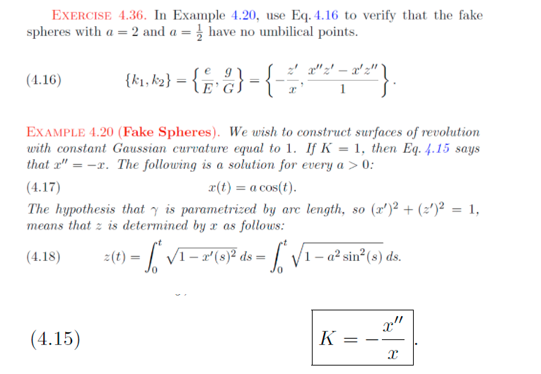 EXERCISE 4.36. In Example 4.20, use Eq. 4.16 to