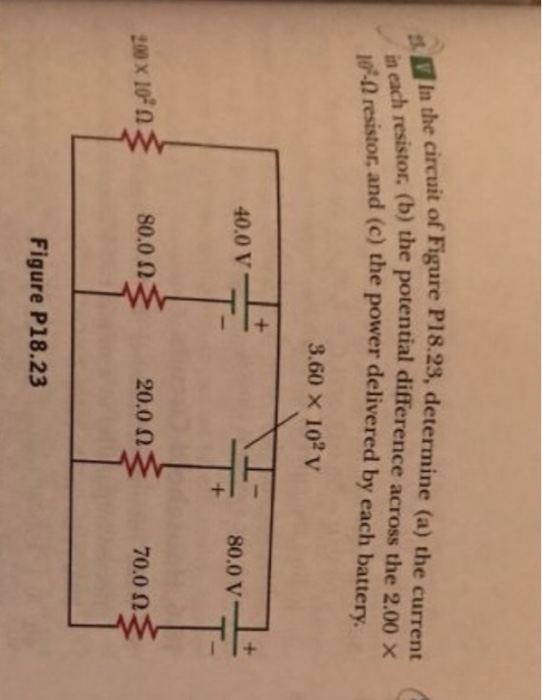 In the circuit shown in figure P18.23, determine,