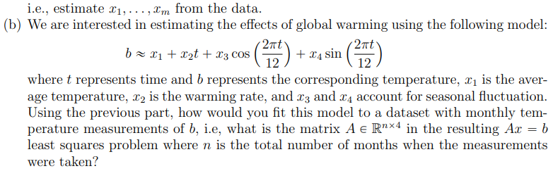 Linear Separable Models: (a) Suppose you have a