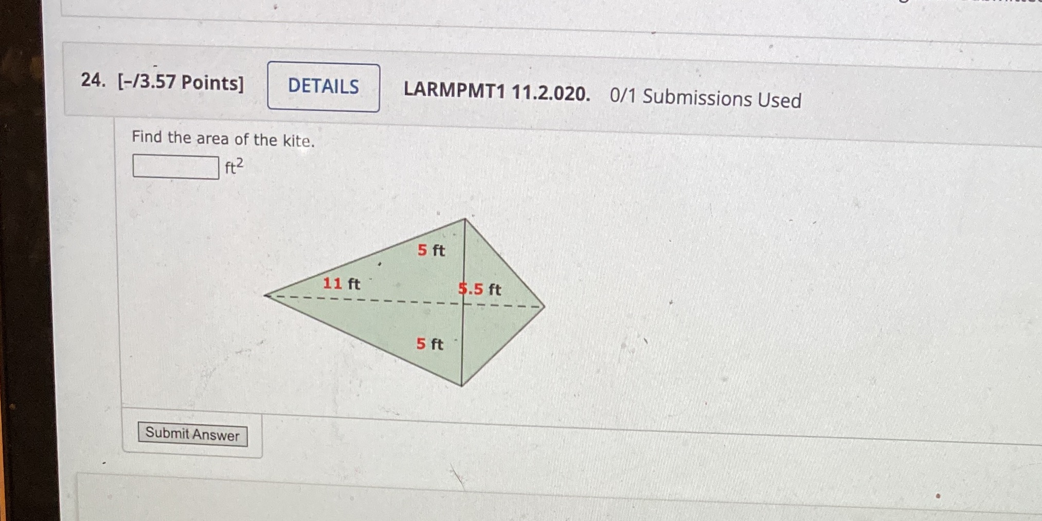 24. [-/3.57 Points] DETAILS LARMPMT1 11.2.020.