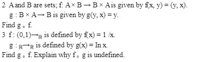 2 A and Bare sets; f: A * B - B * Ais given by