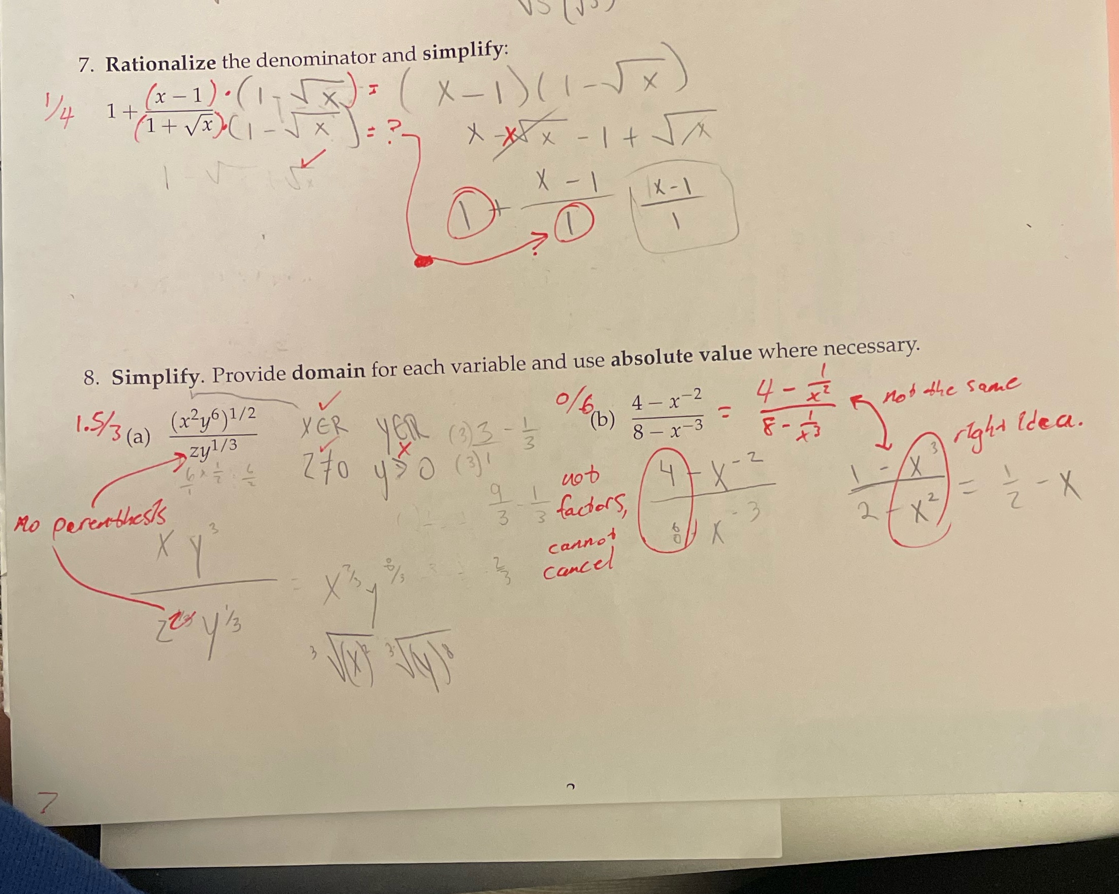 can you help me figure out what I did wrong and