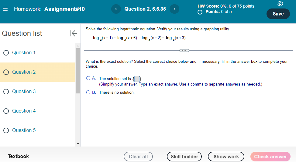 answer and show all work Question list Solve the