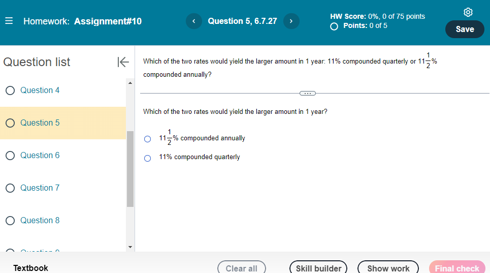 answer and show all work Question list Solve the