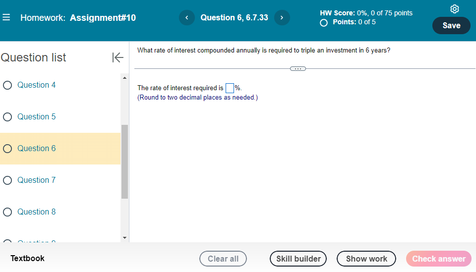 answer and show all work Question list Solve the