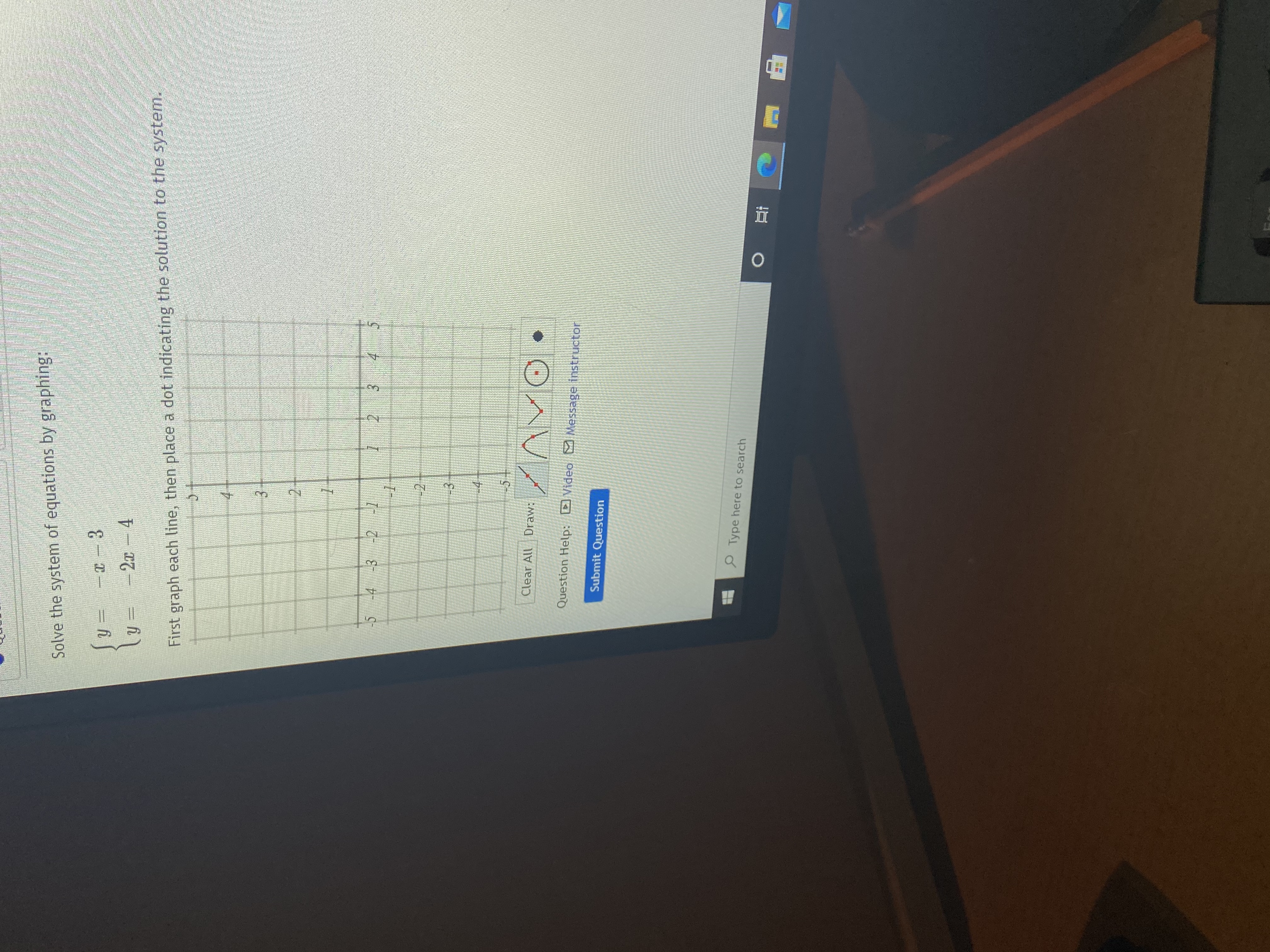 explain please Solve the system of equations by