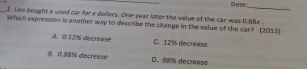 can you give me the answer please Date: I. Leo