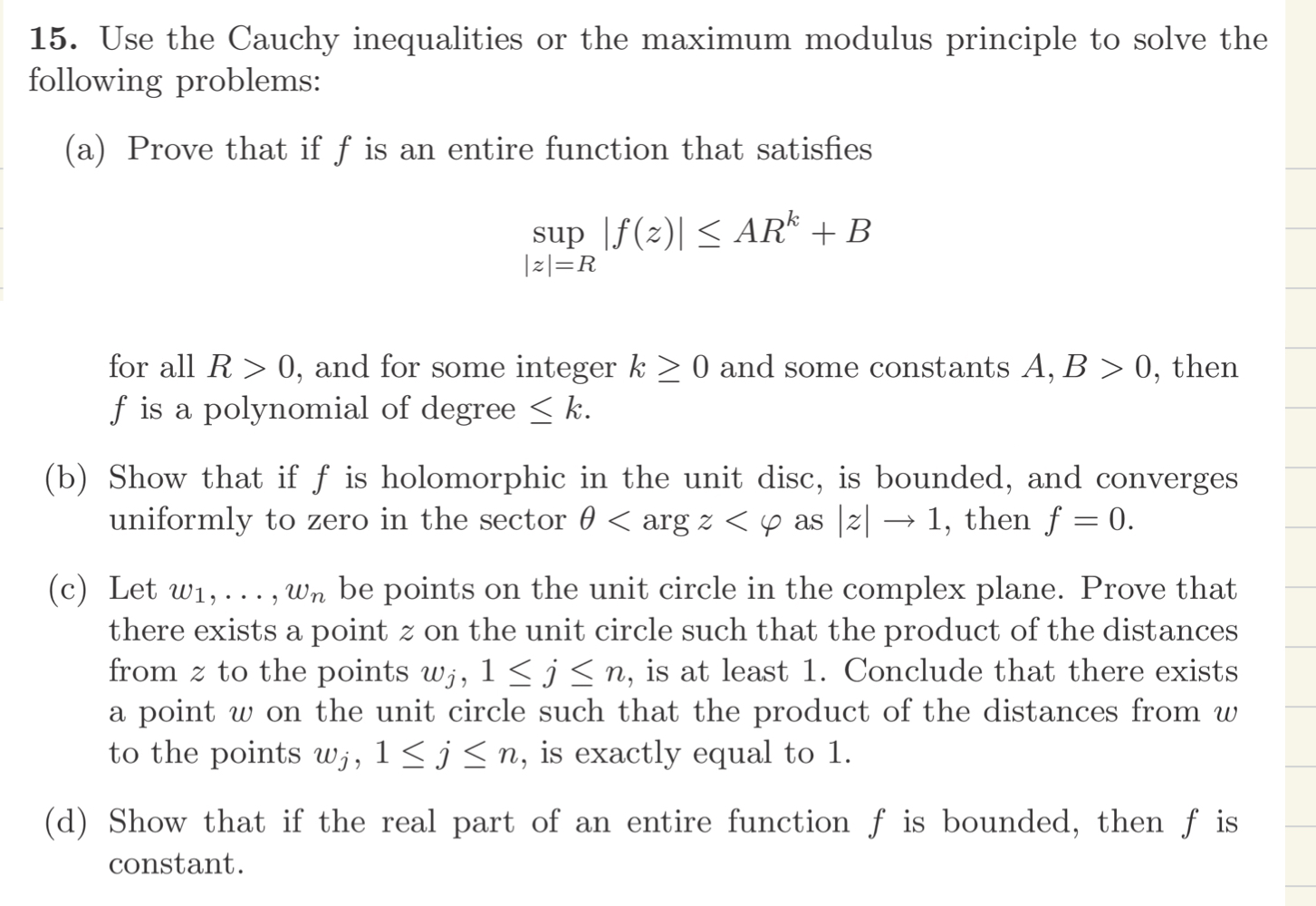 Please solve this complex analysis problem,