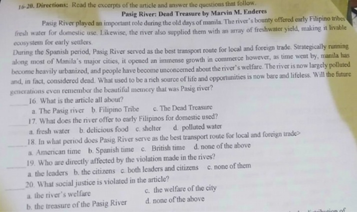 1520. Directions: Read the excerpts of the