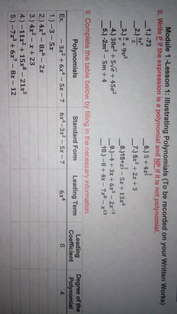 no need solutions Module 1 -Lesson 1: