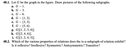 5 47.1. The following pictures represent graphs.