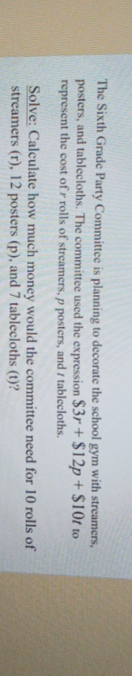 i dont get it The Sixth Grade Party Committee is