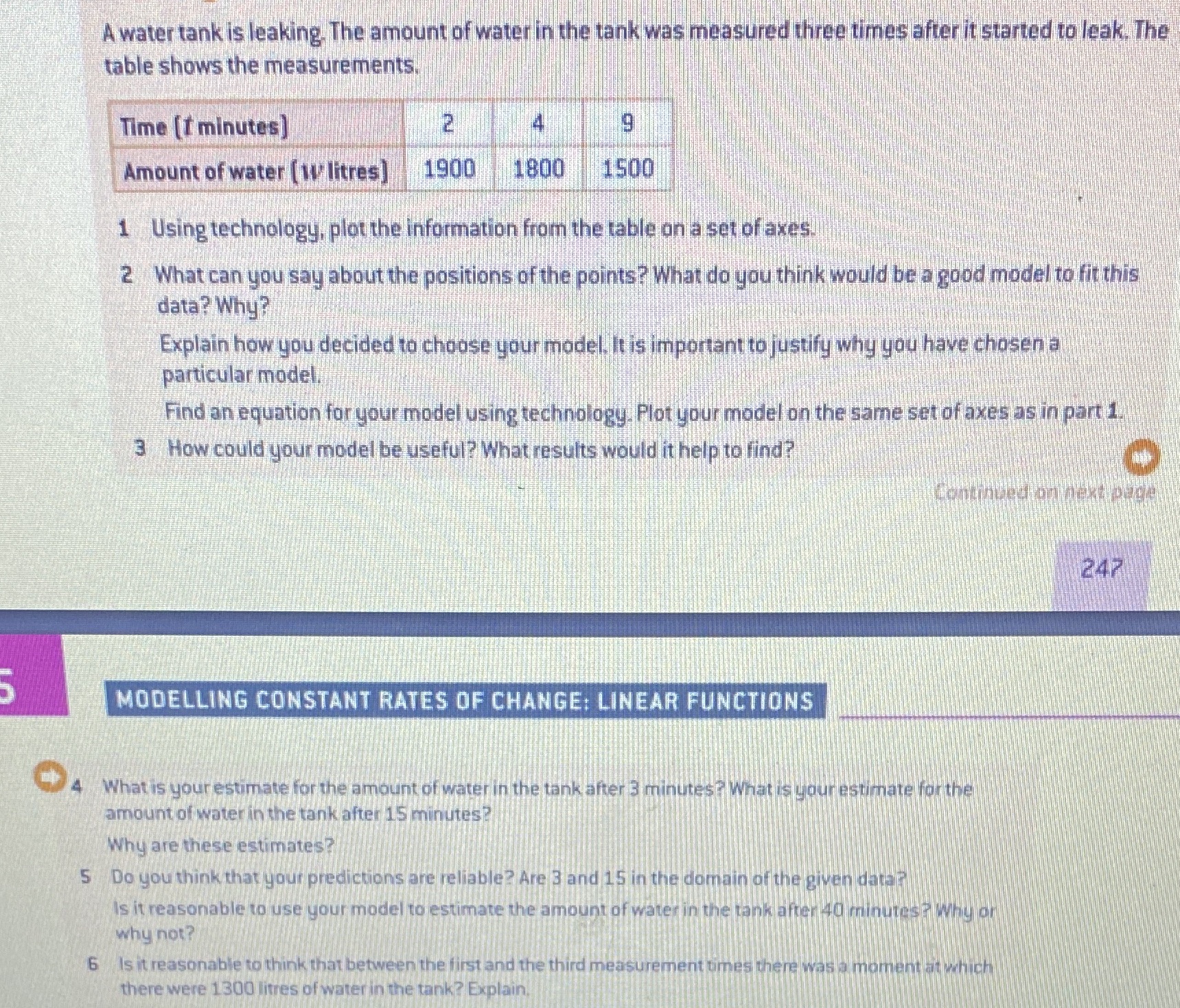 Please answer answer all questions and procedure