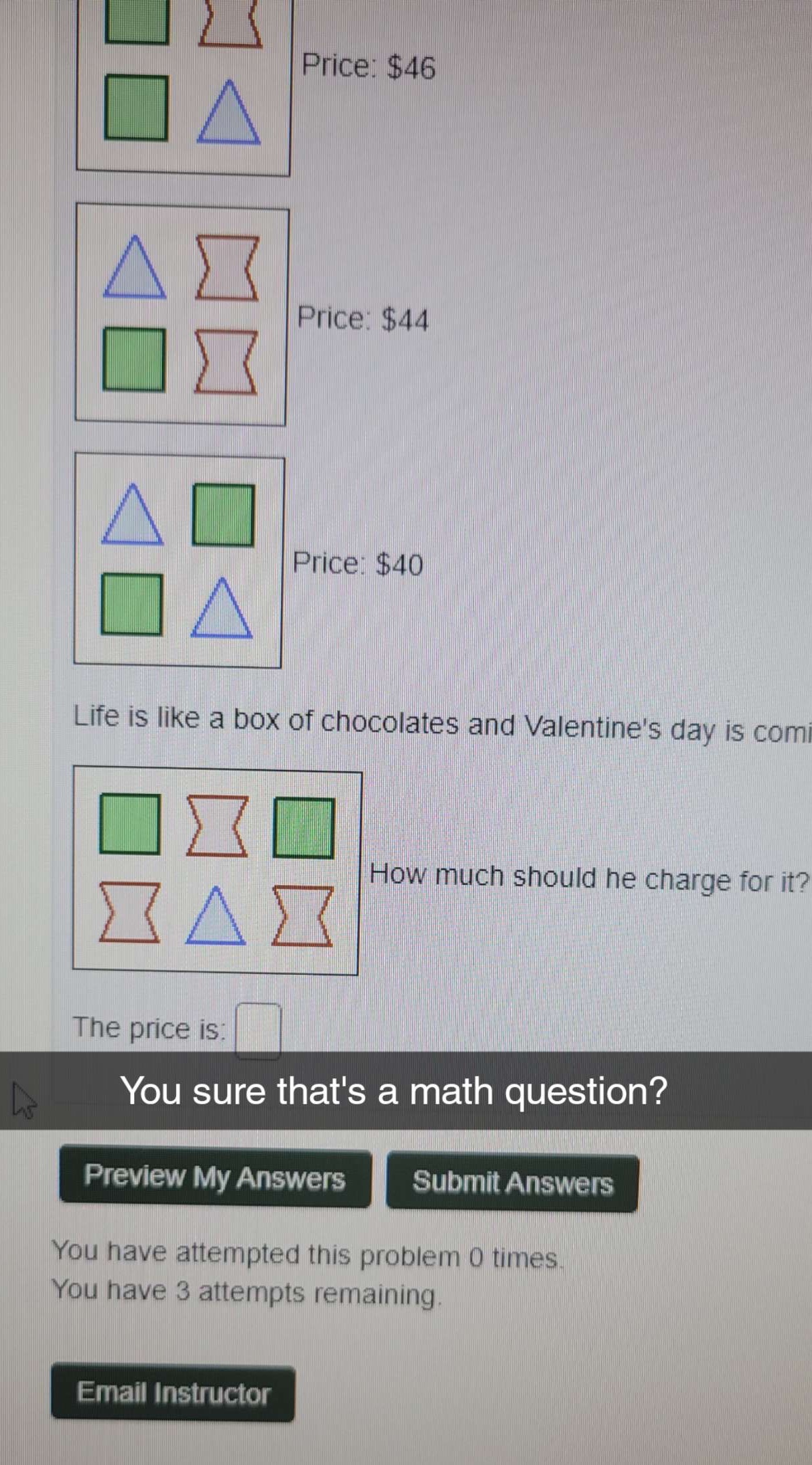 Uni maths Price: $46 Price: $44 Price: $40 Life