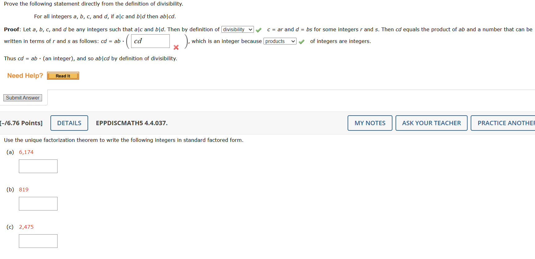 Prove the following statement directly from the