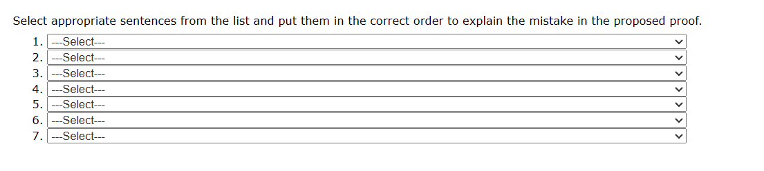 Prove the following statement directly from the