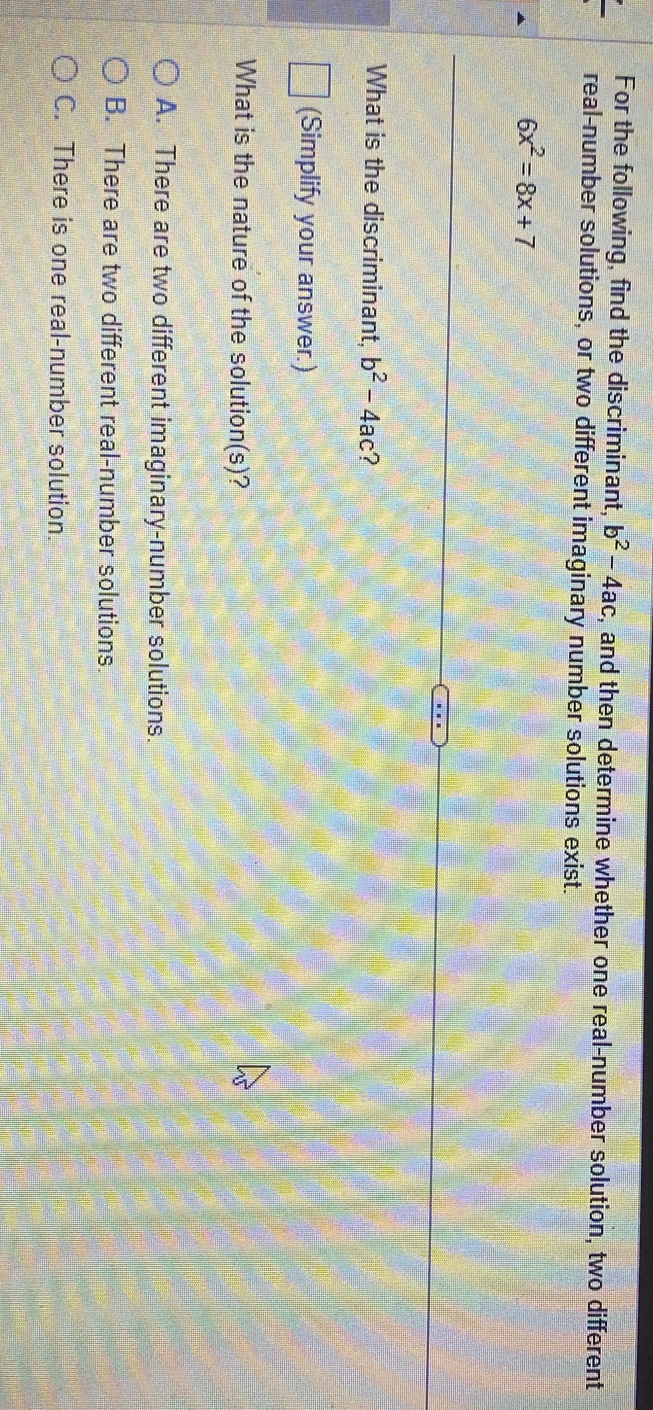 Answer only For the following, find the