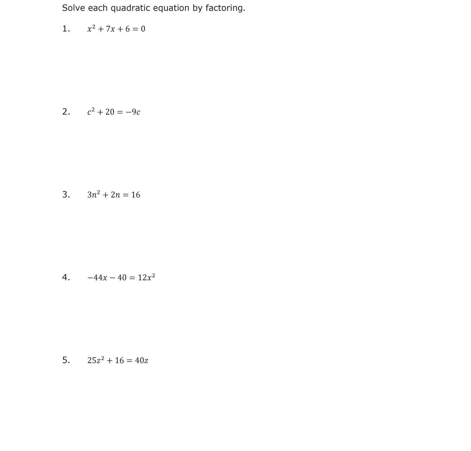 PART 1. \f\f\f\fThe equation x2 + 3 = 4 can be
