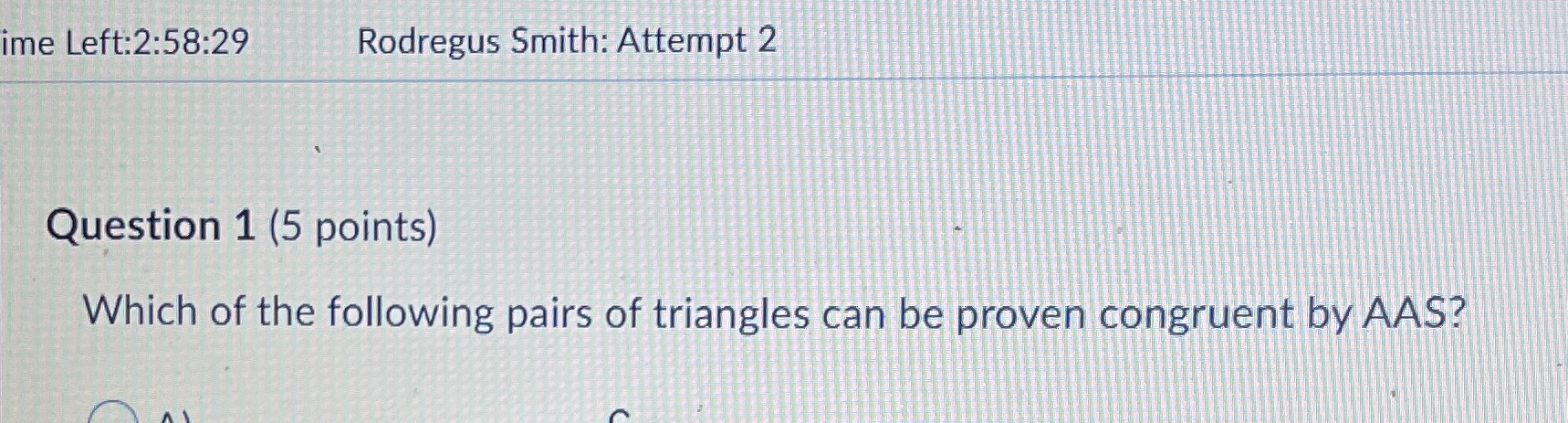 ime Left:2:58:29 Rodregus Smith: Attempt 2