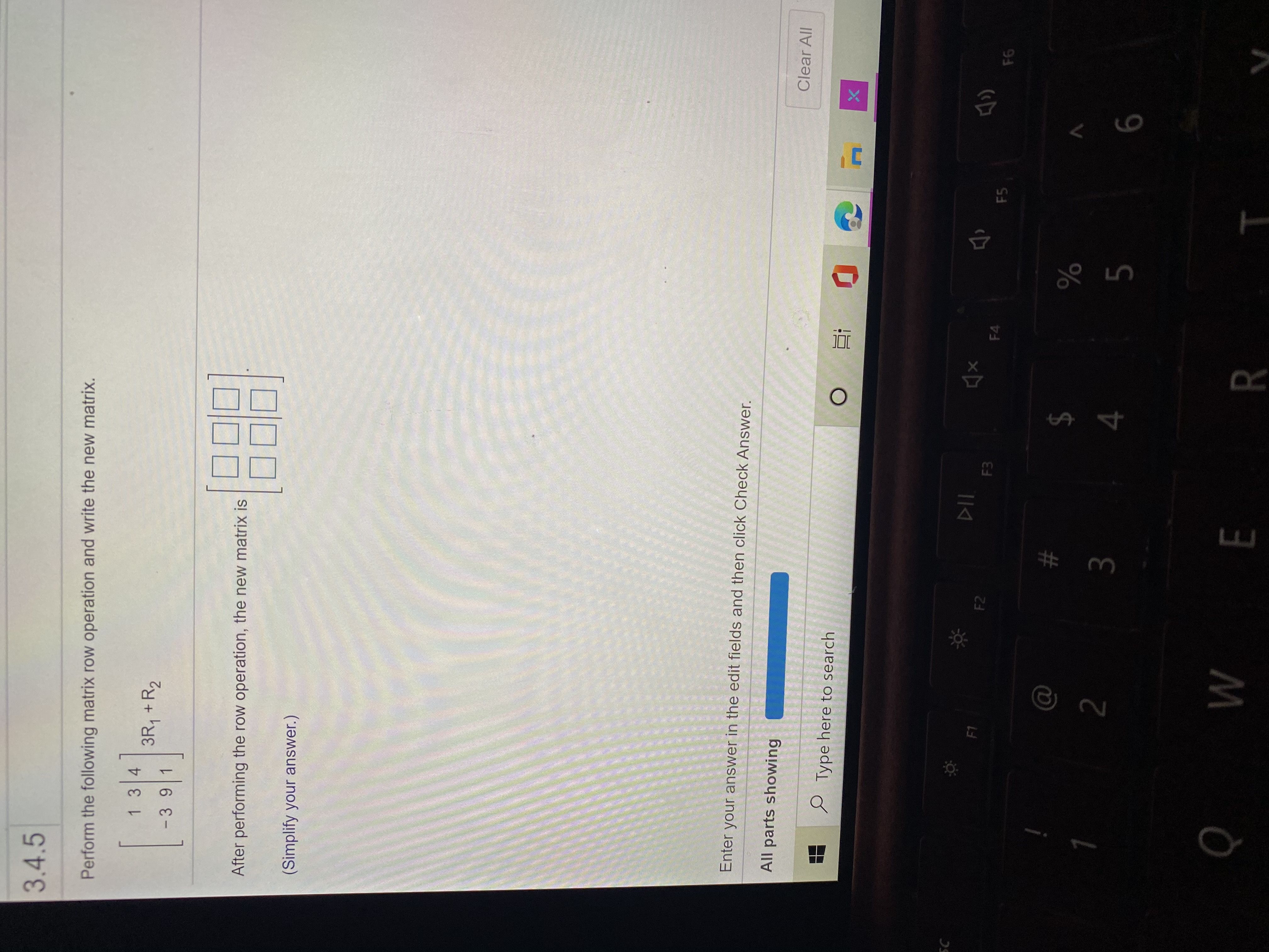 I need help 3.4.CVC-3 Find the augmented matrix