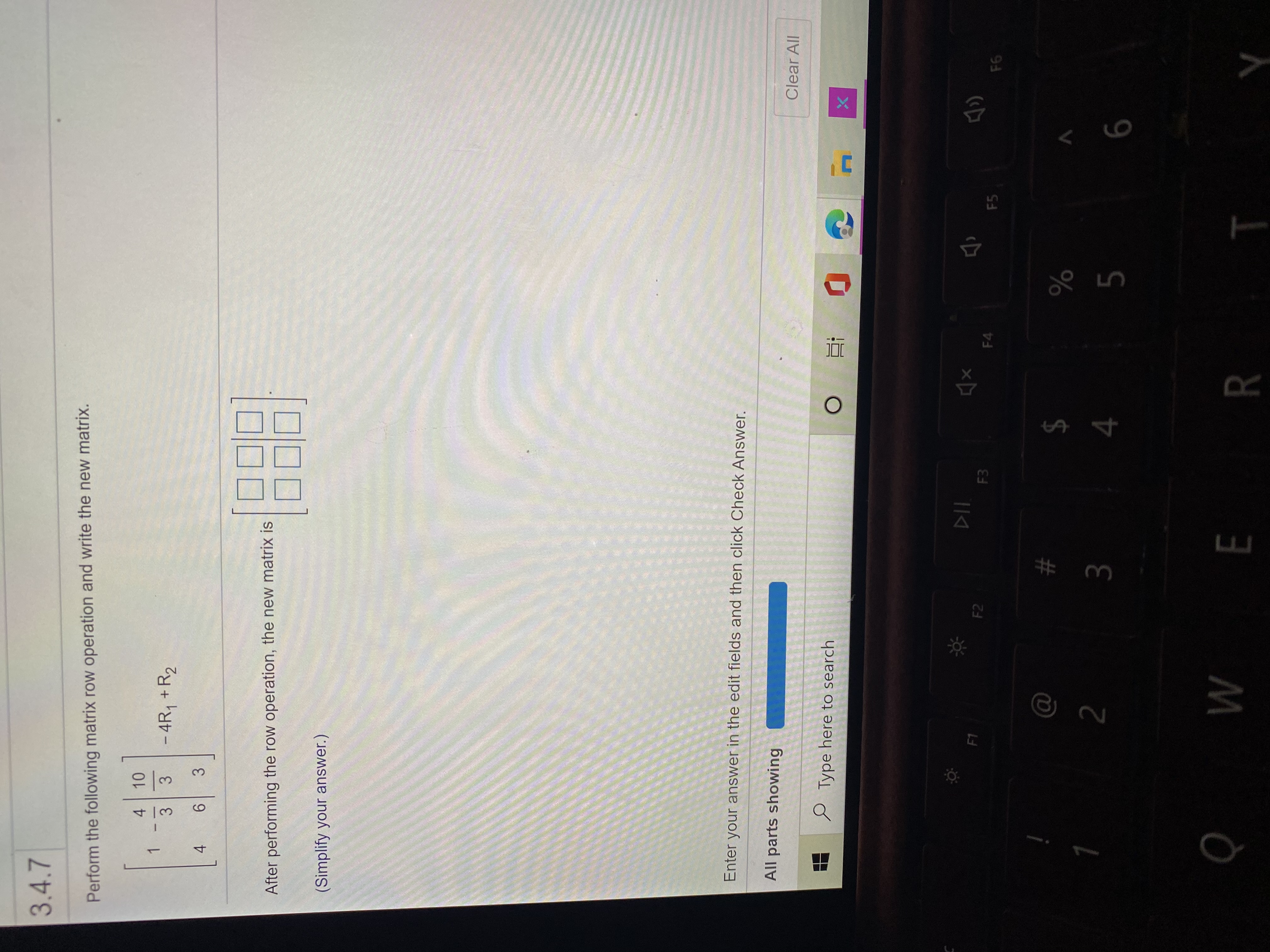 I need help 3.4.CVC-3 Find the augmented matrix