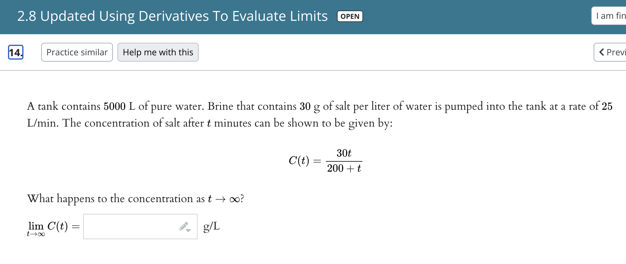 2.8 Updated Using Derivatives To Evaluate Limits