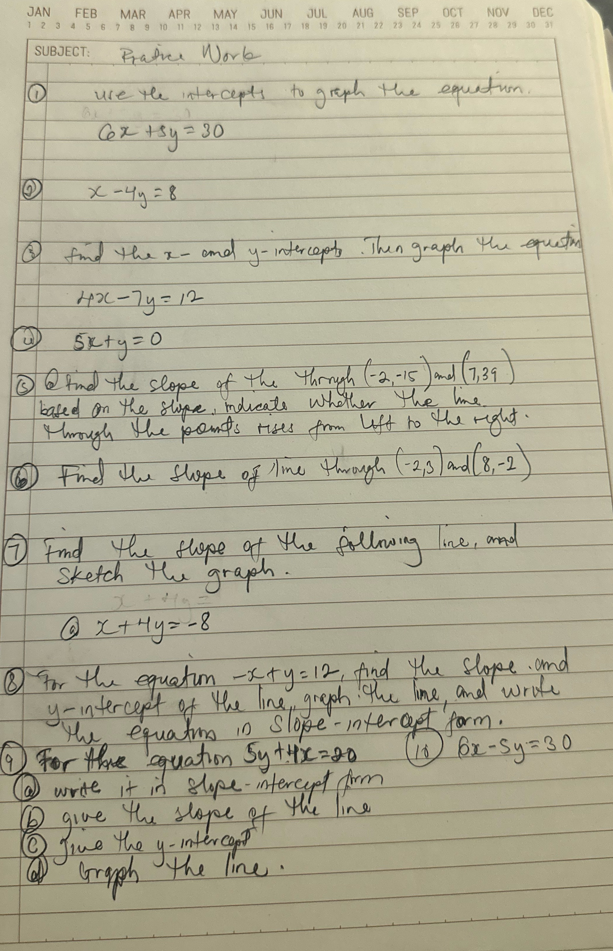 Please help me solve these problem.Thanks JAN FEB