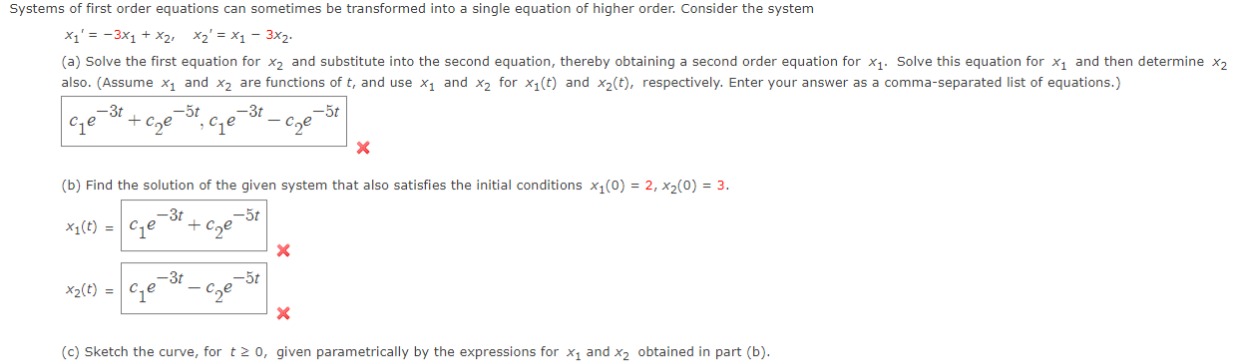 Systems of rst order equations can sometimes be
