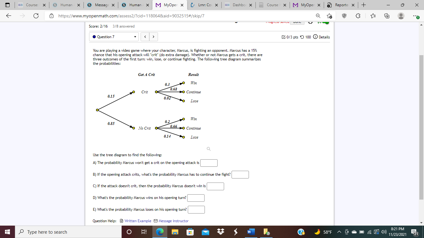 Course: | X & Human / x @ Message X S Human / X M