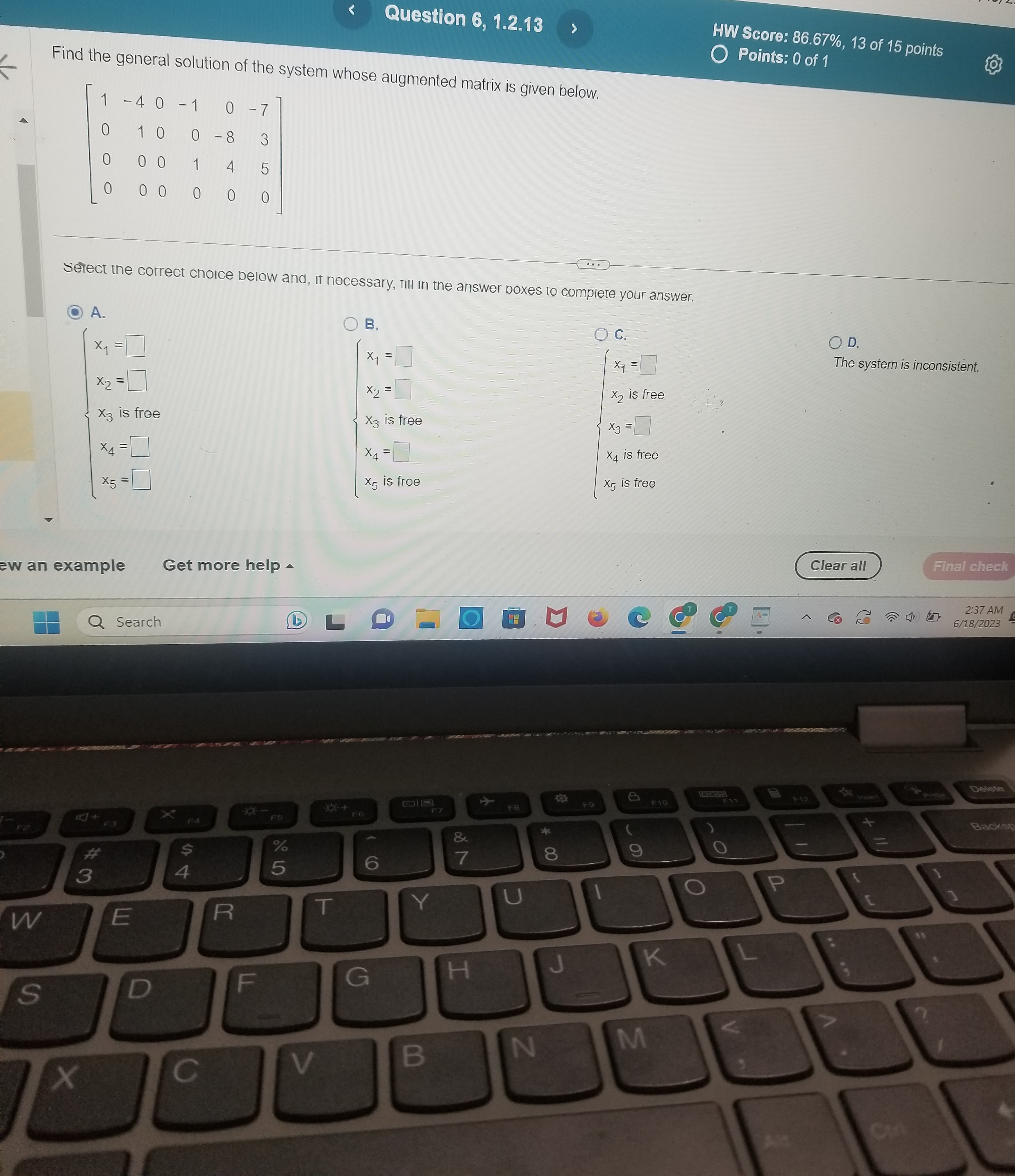 < Question 5, 1.2.7 HW Score: 86.67%, 13 of 15