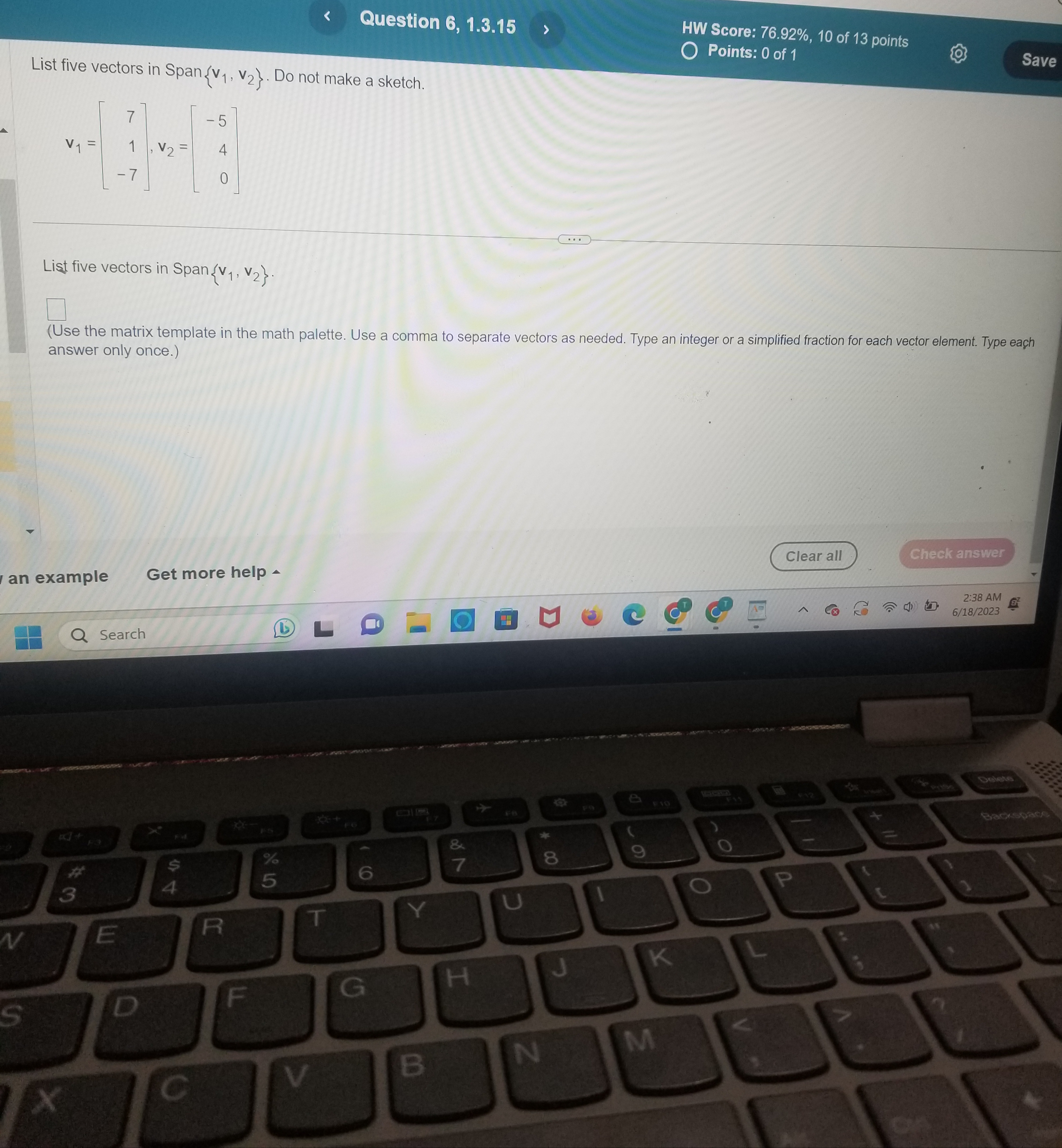 < Question 5, 1.2.7 HW Score: 86.67%, 13 of 15