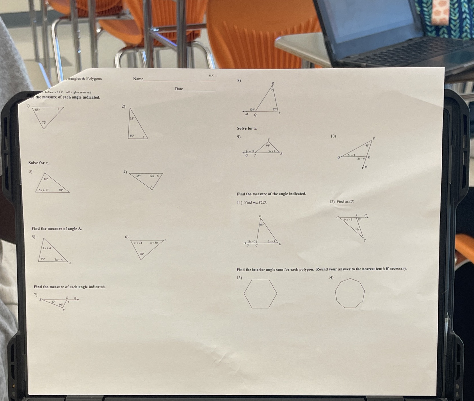 iangles & Polygons Name Date Sellware LLC. All