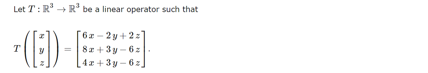\fN From (a) above we have that [T] g = 8 (b):