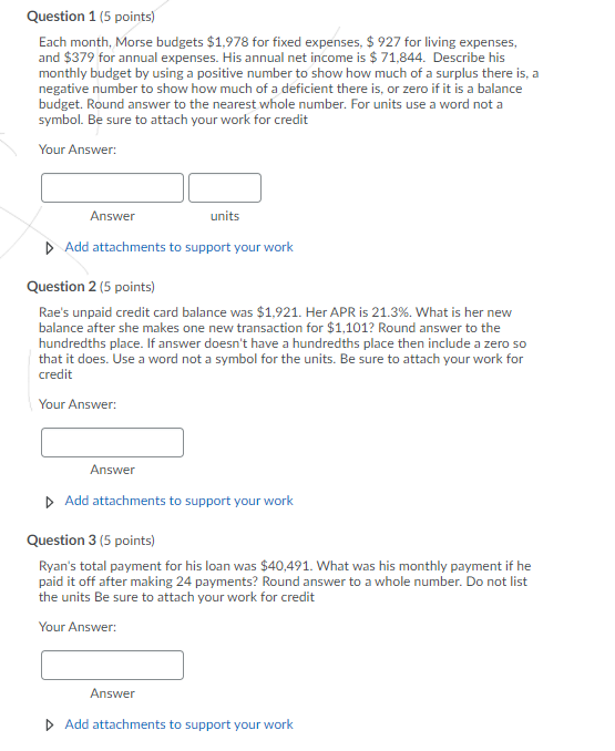 please help with the questions below (show your